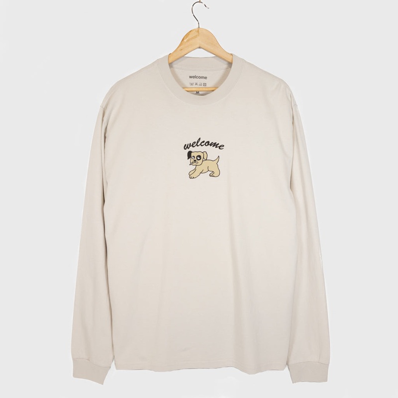 Welcome Skate Store – Smokey Longsleeve T-Shirt – Faded Bone