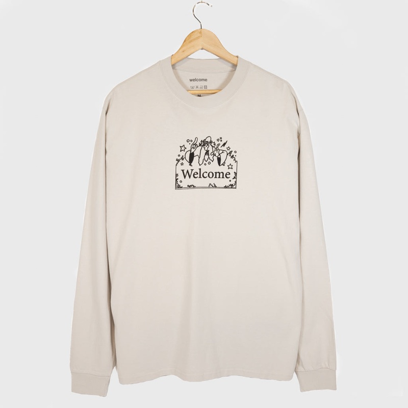 Welcome Skate Store – Wizzy Longsleeve T-Shirt – Faded Bone