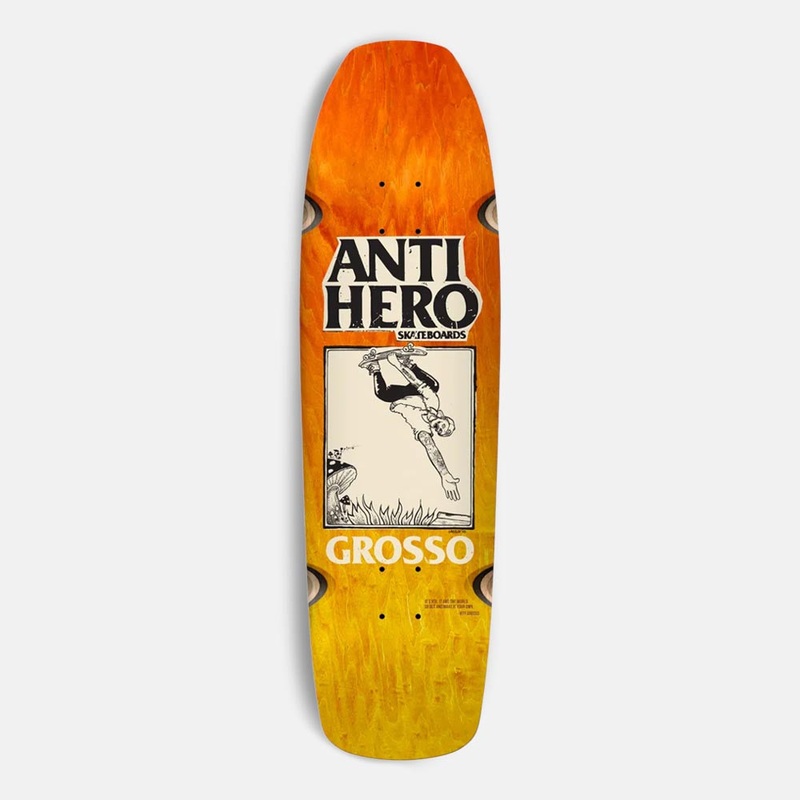 Anti Hero Skateboards – 9.25 Grosso Hand Plant Skate Shop Day (SSD) Skateboard Deck – Orange