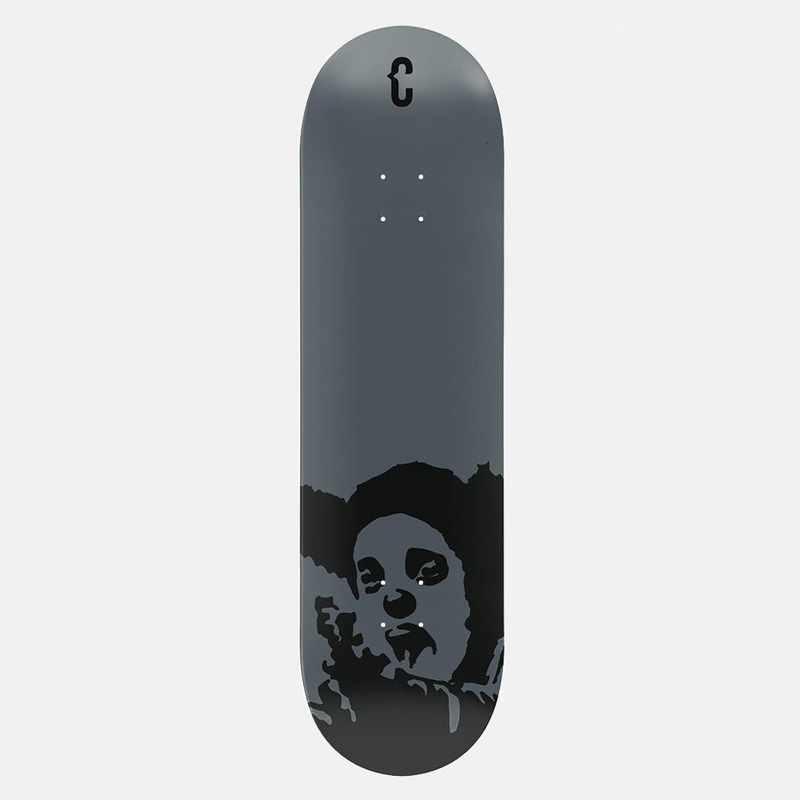 Clown Skateboards – 8.375 (High Concave) Manifesto DUB Skateboard Deck – Black