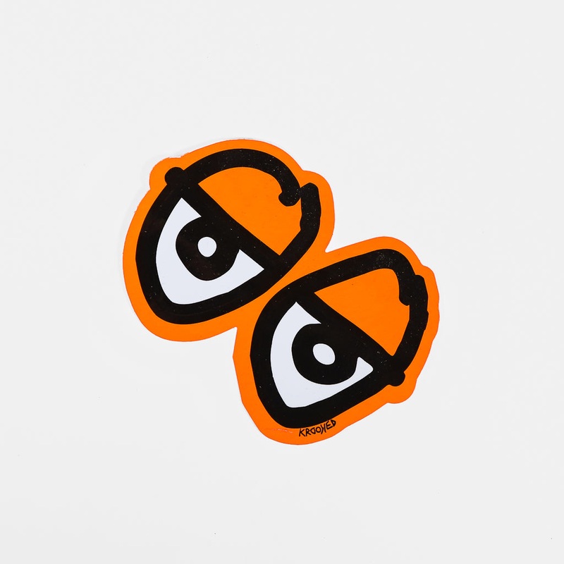Krooked Skateboards – Eyes 3.5 Sticker – Orange