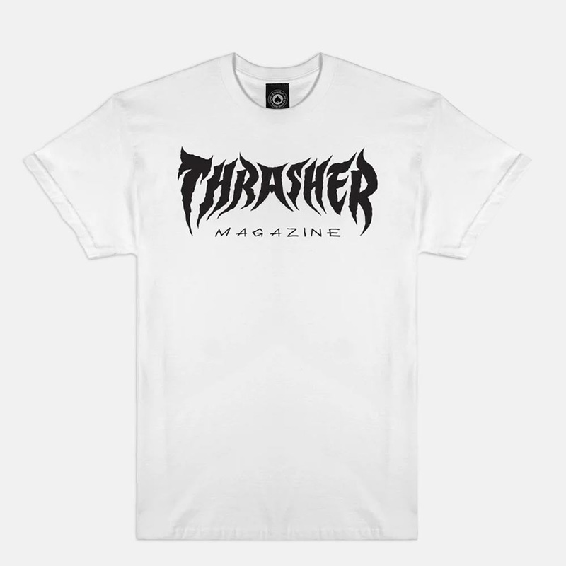 Thrasher Magazine – Metal T-Shirt – White