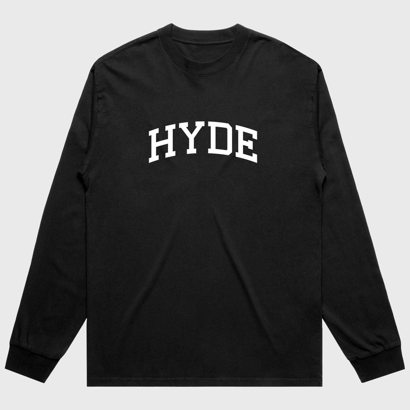 Welcome Skate Store – HYDE Longsleeve T-Shirt – Black / White