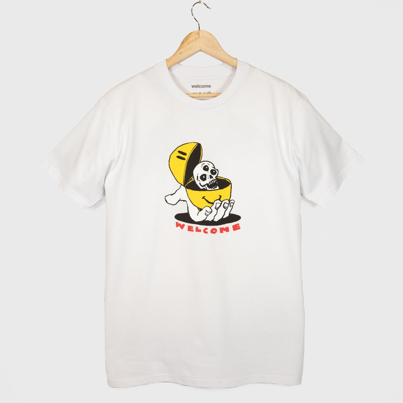 Welcome Skate Store – Kevin Long ‘Spanky’ T-Shirt – White