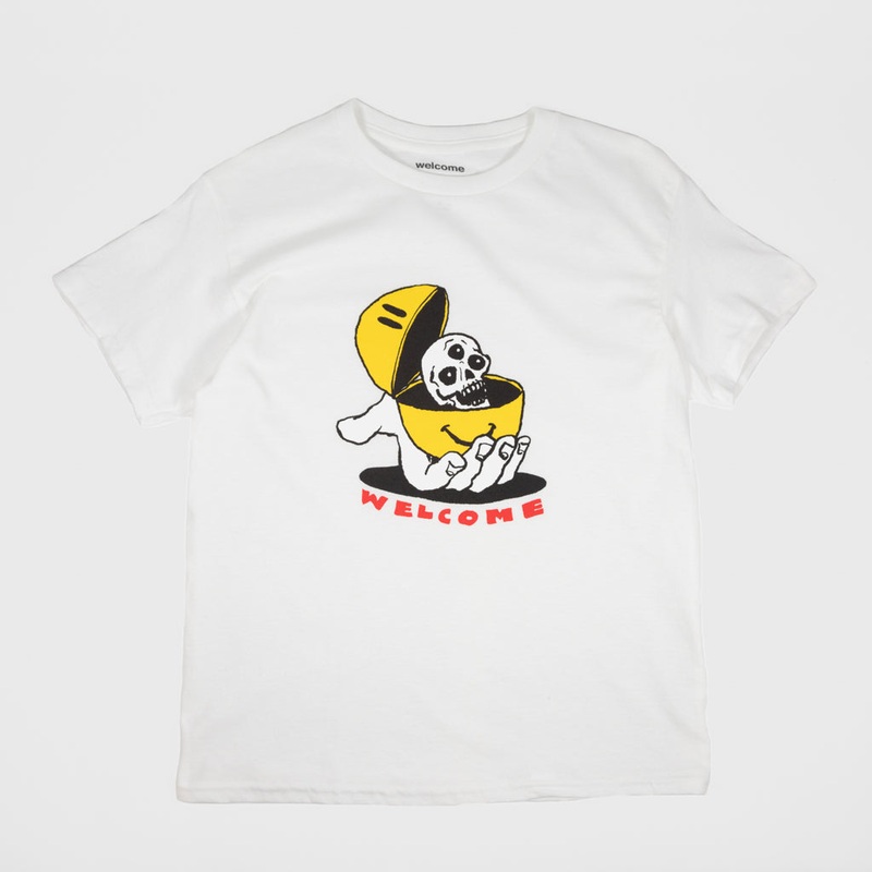 Welcome Skate Store – Kids Kevin Long ‘Spanky’ T-Shirt – White