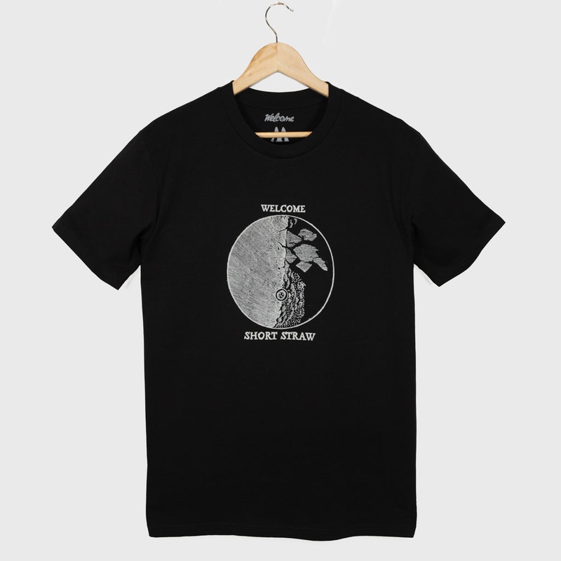 Welcome Skate Store – Short Straw Crater T-Shirt – Black