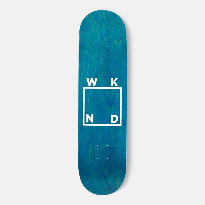 WKND Skateboards – 8.125 Logo Skateboard Deck – Teal