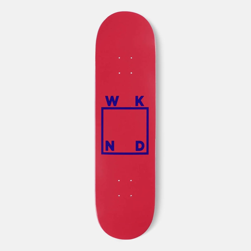WKND Skateboards – 8.375 Logo Skateboard Deck – Red / Blue
