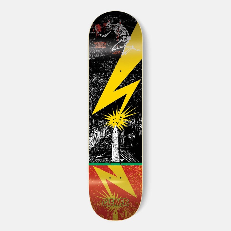 Cleaver Skateboards – 8.375 Valentin Guerra Bolt Skateboard Deck