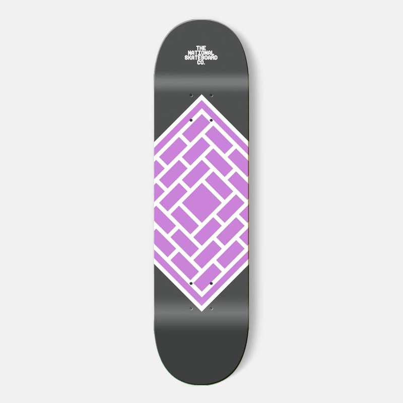 The National Skateboard Co. – 7.5 CLASSIC PURPLE SKATEBOARD DECK (HIGH CONCAVE)