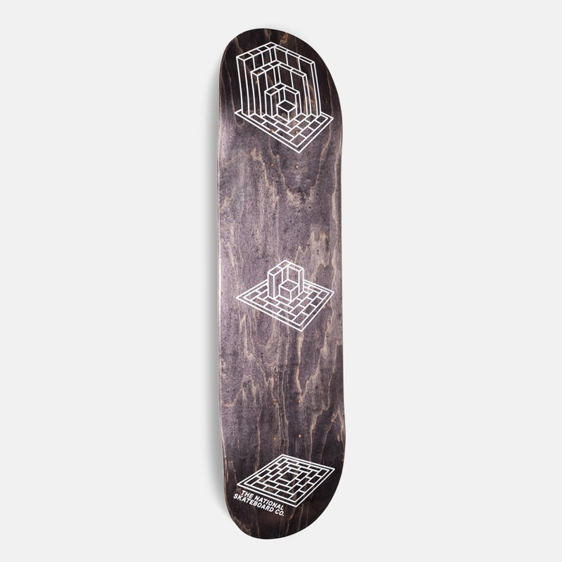 The National Skateboard Co. – 8.25 GALLOP LOGO BLACK  SKATEBOARD DECK (MEDIUM CONCAVE)