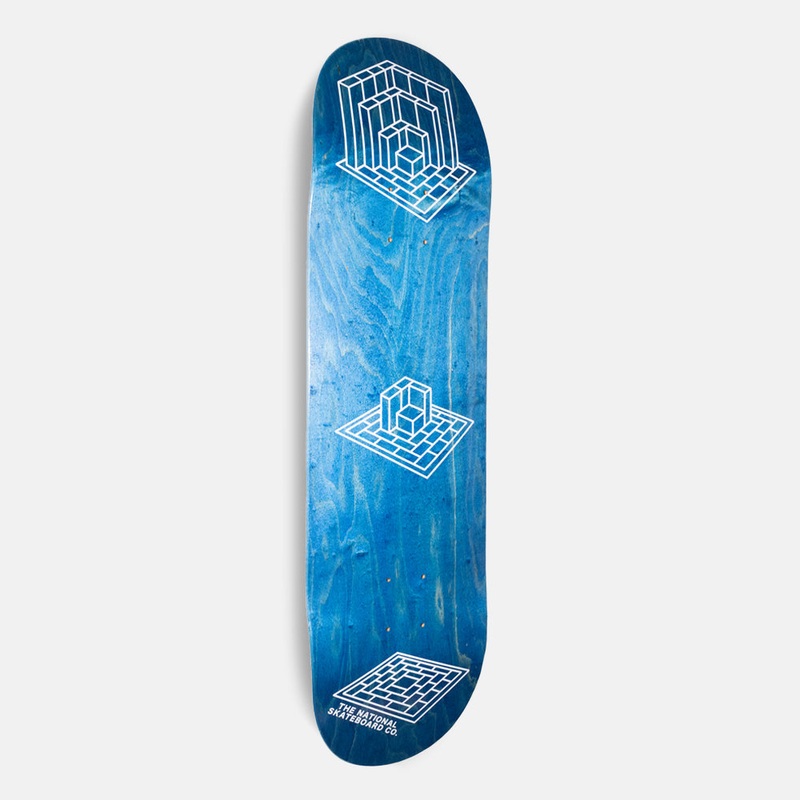 The National Skateboard Co. – 8.5 GALLOP LOGO BLUE SKATEBOARD DECK (MEDIUM CONCAVE)