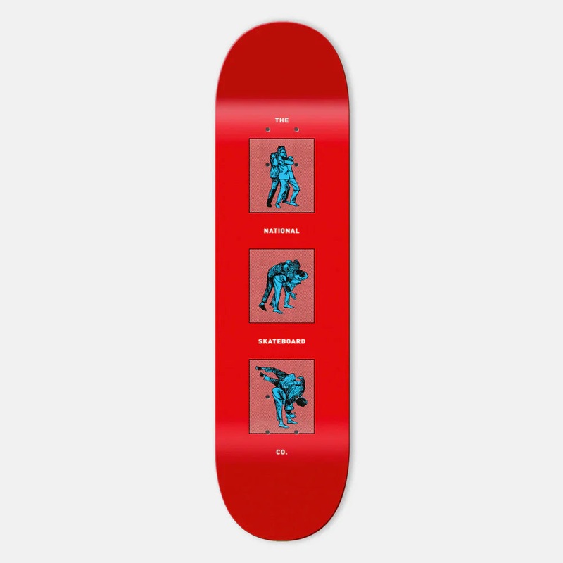 The National Skateboard Co. – 8.75 OFFICE POLITICS RED SKATEBOARD DECK (MEDIUM CONCAVE)