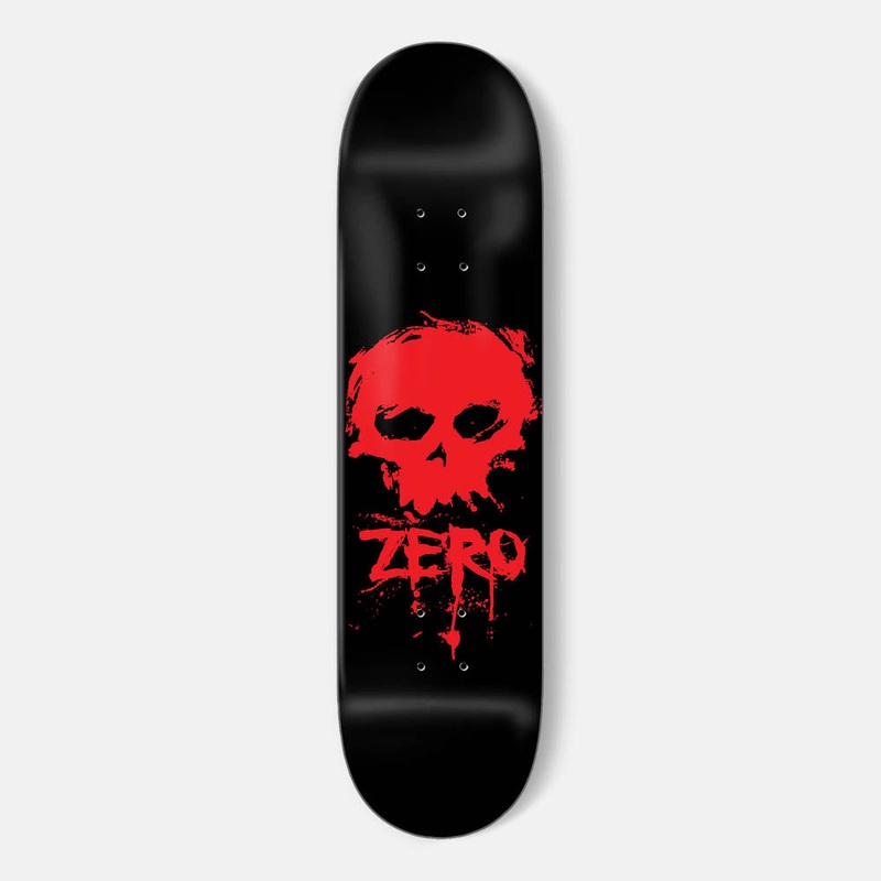 Zero Skateboards – 8.5 Blood Skull Skateboard Deck – Black / Red