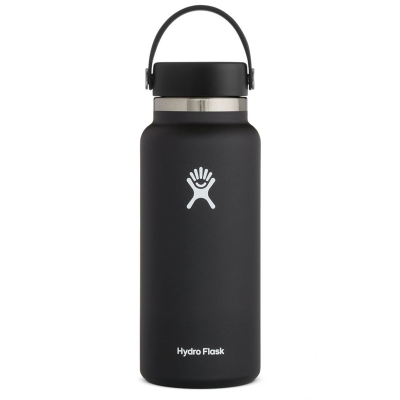 32oz Wide Mouth with Flex Cap Black Bottle
