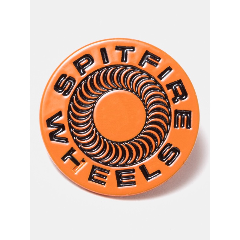 Classic Swirl Lapel Pin|O/S|ORANGE/BLACK