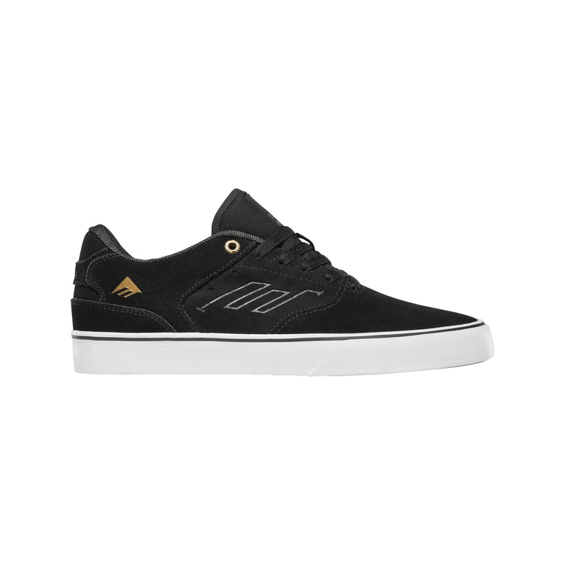 The Low Vulc Shoes|07|08|08.5|09|09.5|10|10.5|11|12|BLACK/GOLD/WHITE (973)