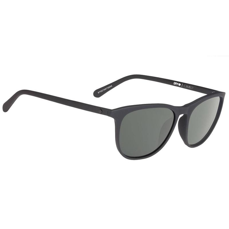 Cameo Soft Matte Black Happy Grey Green Sunglasses