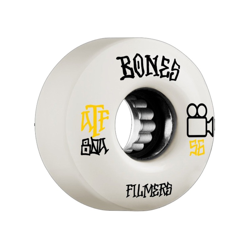 ATF Filmers Skateboard Wheels|54MM/80A|56MM/80A|60MM/80A|WHITE