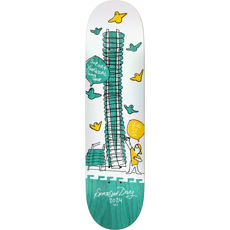 Shop Keepers SSD-24 Teal 8.06 Skateboard Deck