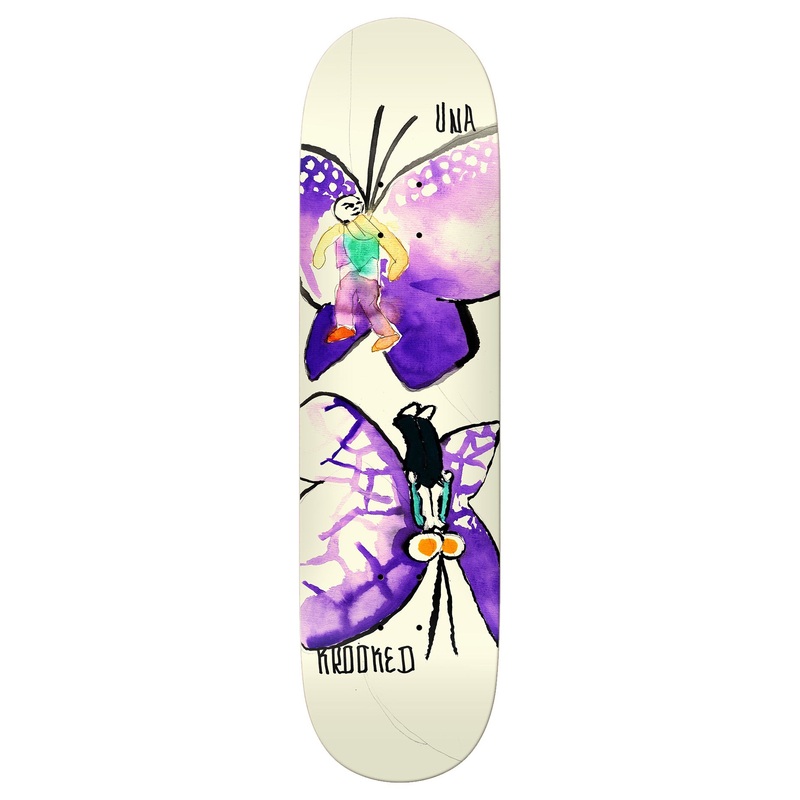 Una Butterflies 8.28 Skateboard Deck