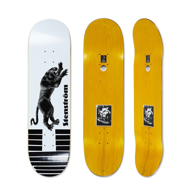 David Stenstrom Tape And Panther White 8.75” Skateboard Deck