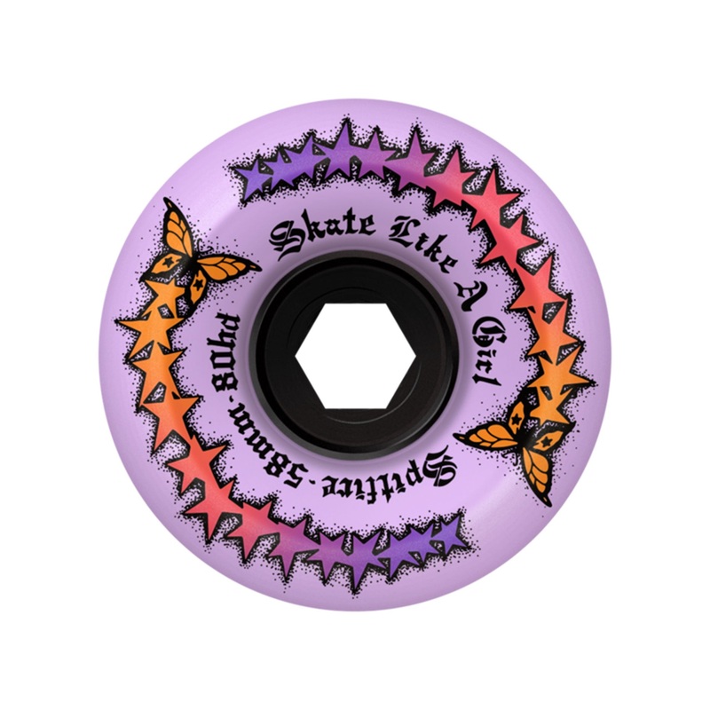 80HD Skate Like A Girl Evolution Conical Full Skateboard Wheels