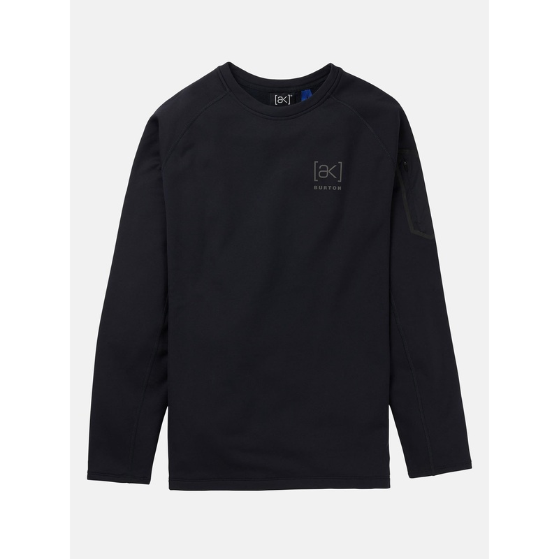 [ak] Baker Stretch Crewneck|SM|MED|LRG|XL|TRUE BLACK (001)