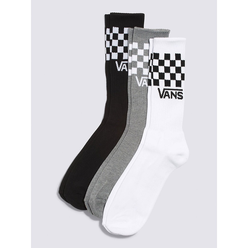 Classic Check 3 Pack Socks|6.5-9|9.5-13|BLACK/WHITE (Y28)