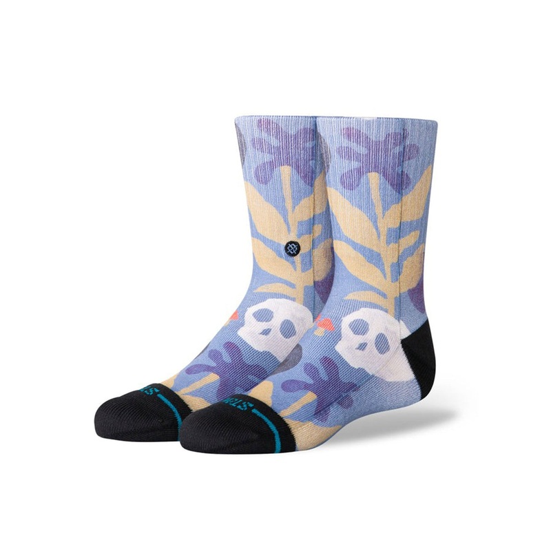 Tropiskull Socks (Kids)|MED|LRG|STONE BLUE (STB)