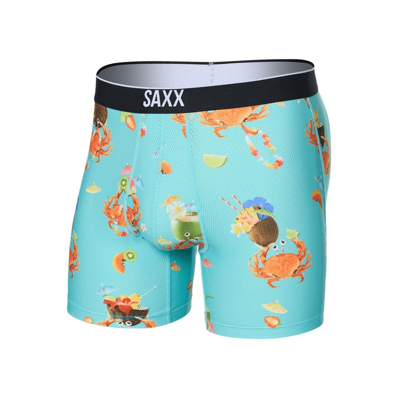 Volt Breathable Mesh Crab Cocktail Turquoise Boxer