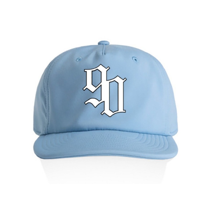 90 Snapback Hat|O/S|BABY BLUE/WHITE