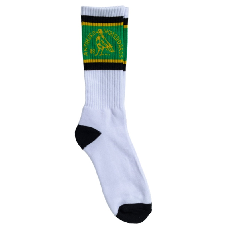 Clubhouse Socks|O/S|WHITE/GREEN/BLACK
