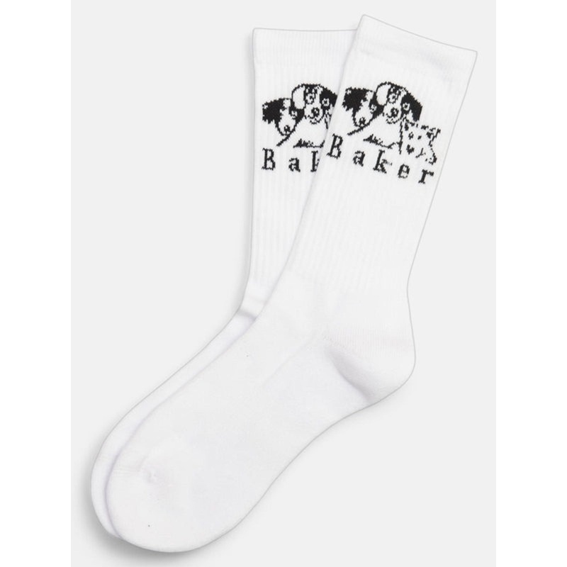 Where My Dogs At Socks|O/S|WHITE
