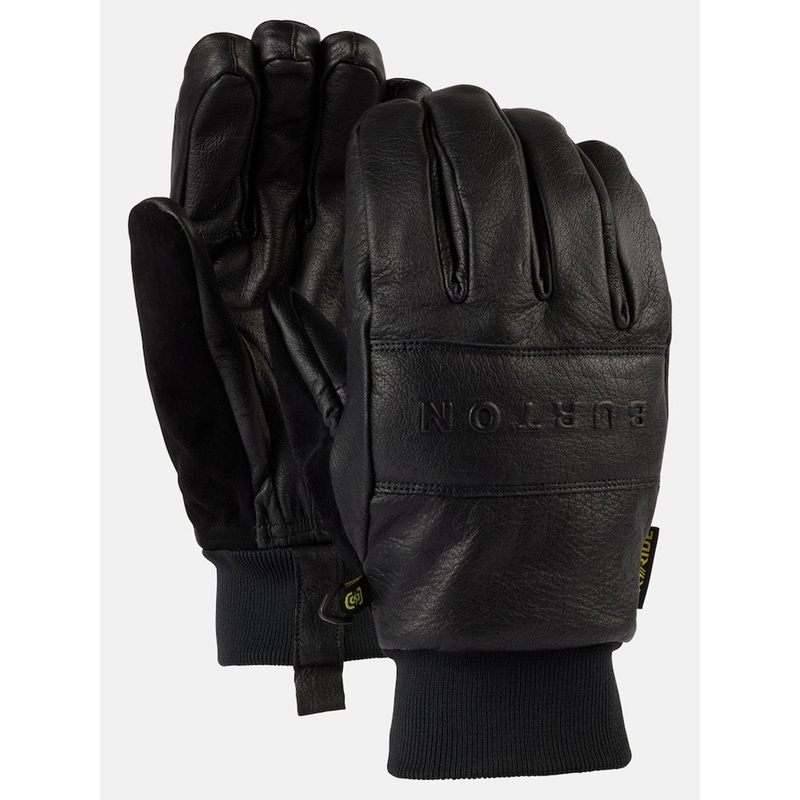 Treeline Leather Gloves|MED|TRUE BLACK (A04)
