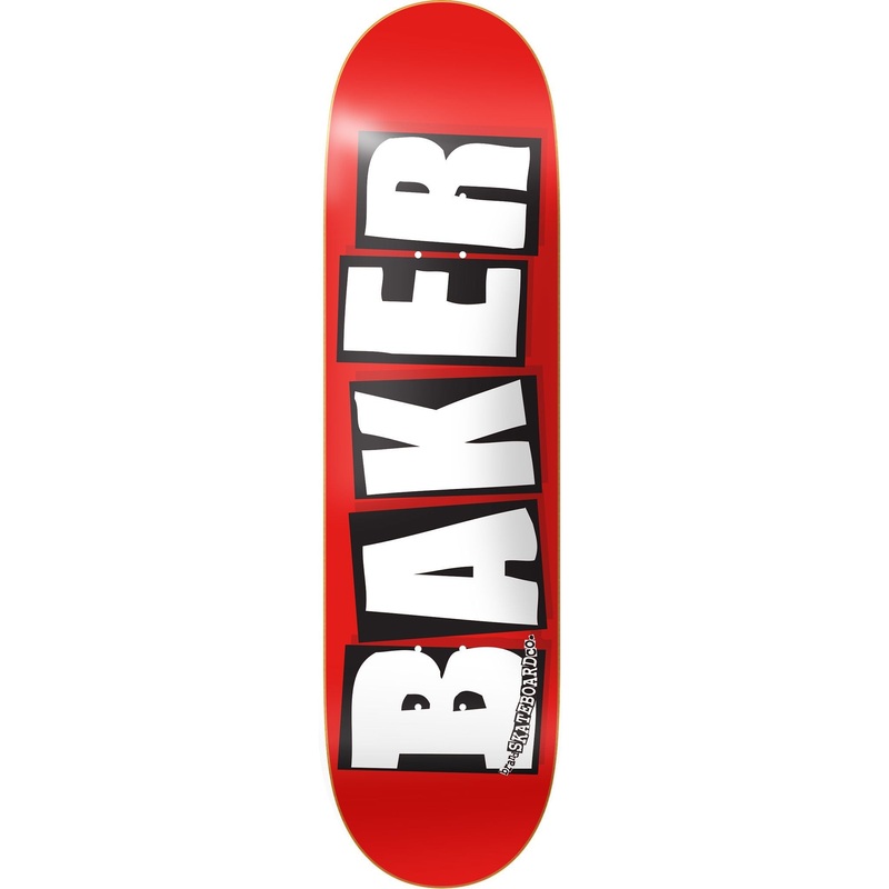 Baker Logo Deck Red 8.25