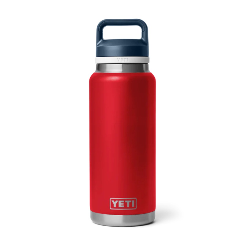 YETI Rambler 36 oz Bottle Chug Cap Red/White