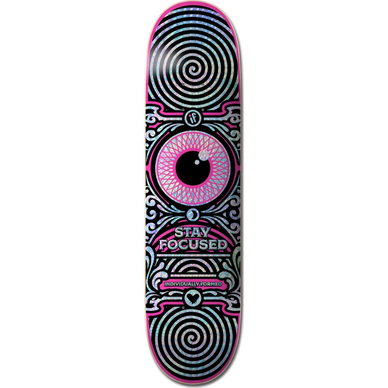 If Skate Co Stay Focused Skateboard Deck 7.5 – Pink