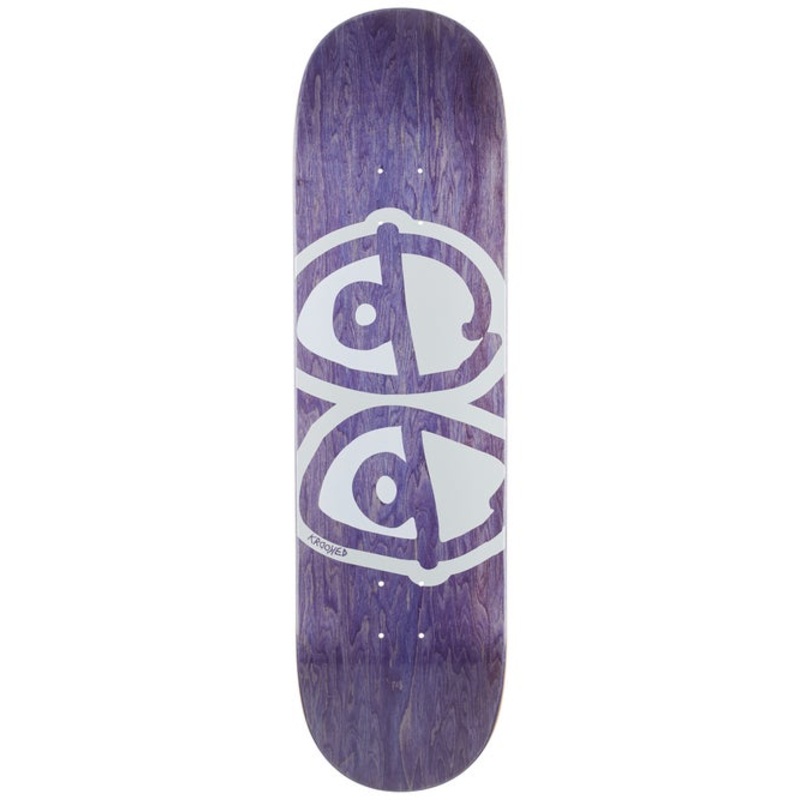 Krooked Eyes Skateboard Deck Purple 8.75