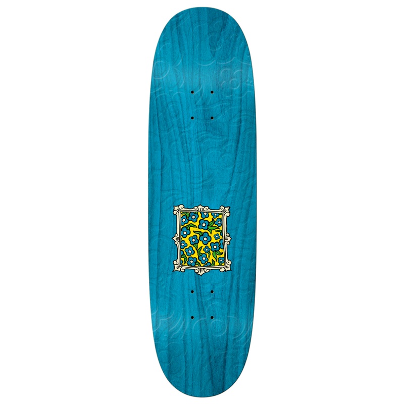 Krooked Flower Frame Emboss Egg Skateboard Deck 8.75