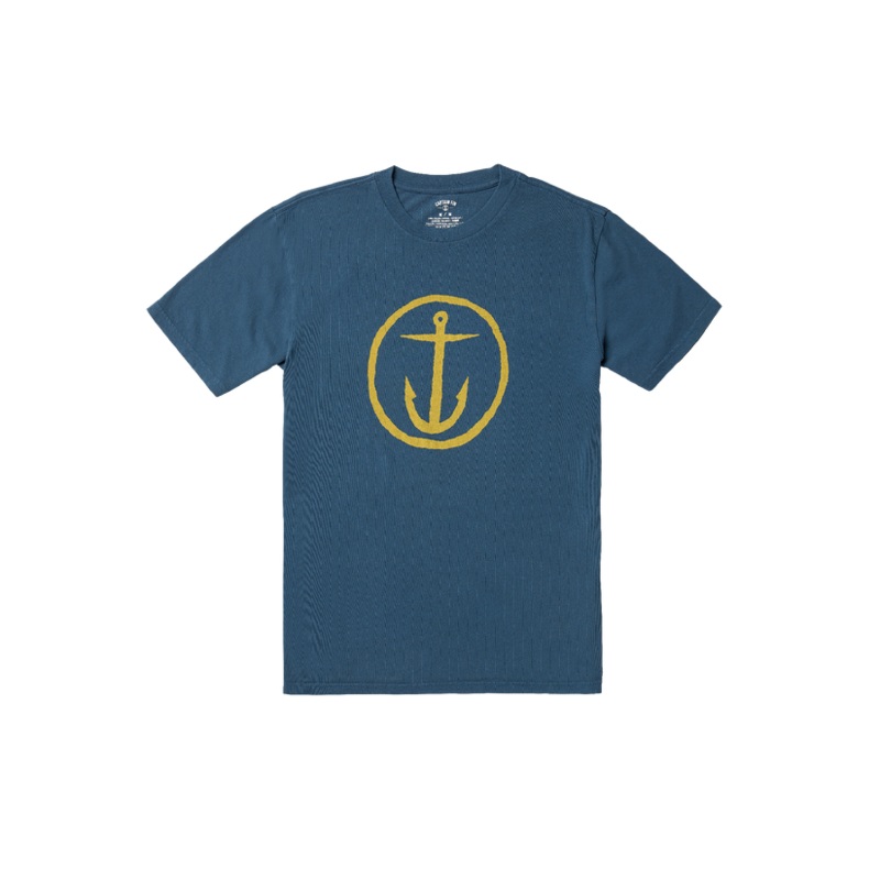 Captain Fin OG Logo S/S Tee|Navy|Large