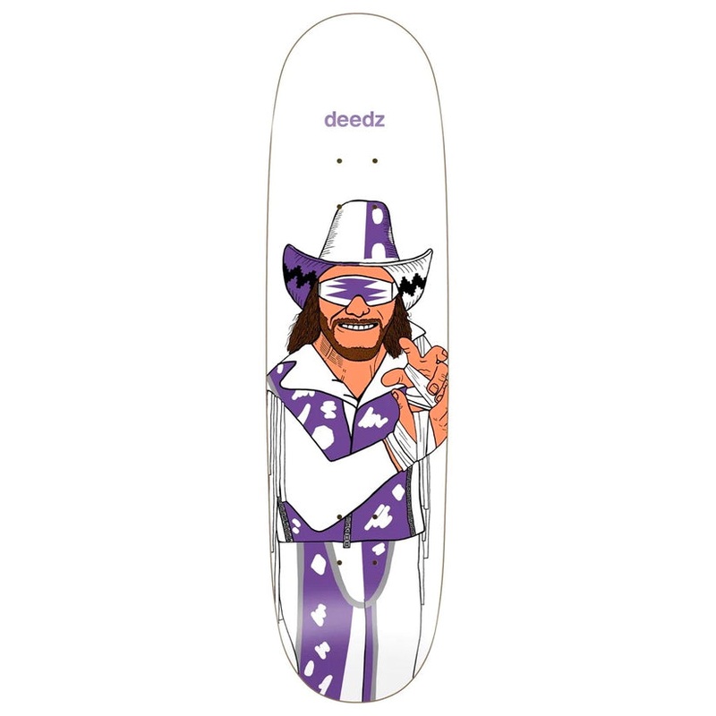 ENJOI WWE deedz body slam r7 skateboard deck 8.375 RANDY SAVAGE