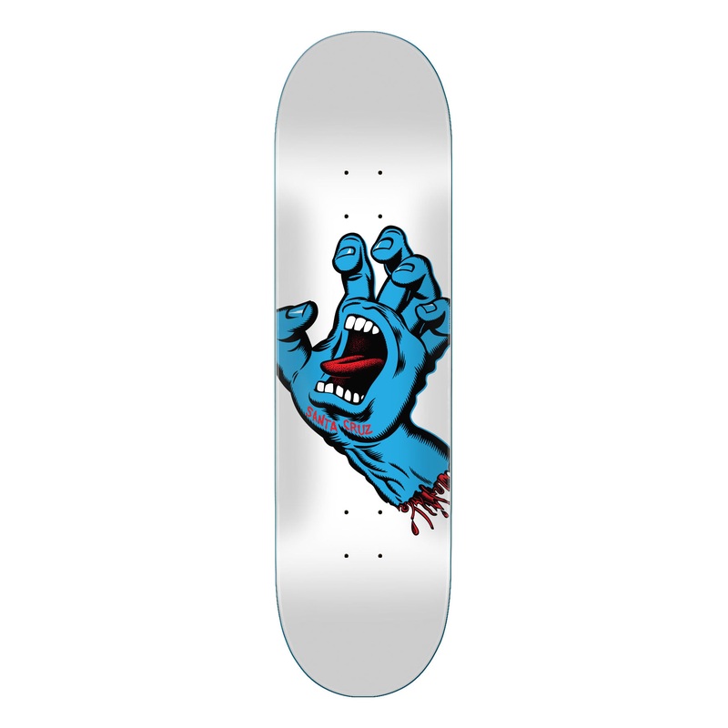Santa Cruz 8.25 Screaming Hand  Skateboard Deck