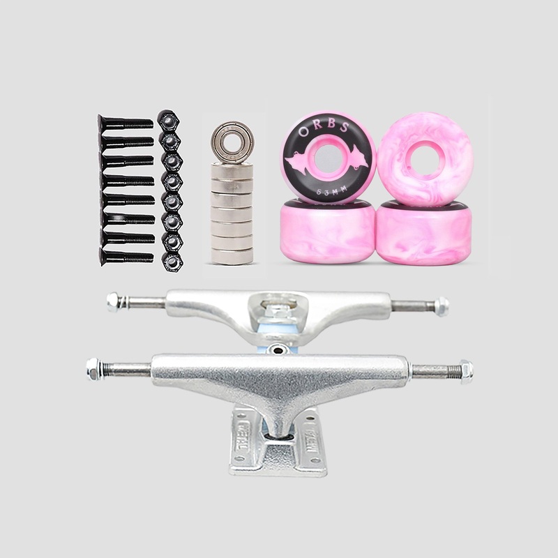 Orbs Swirls Pink / White 53mm Undercarriage Kit 5.25 (7.75- 8.25)