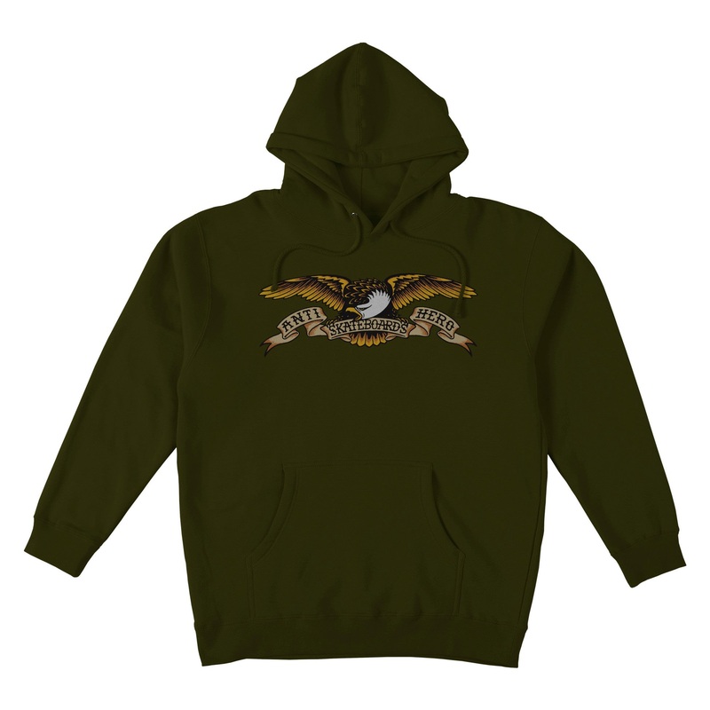 Anti Hero Eagle Hoodie (Army Green)