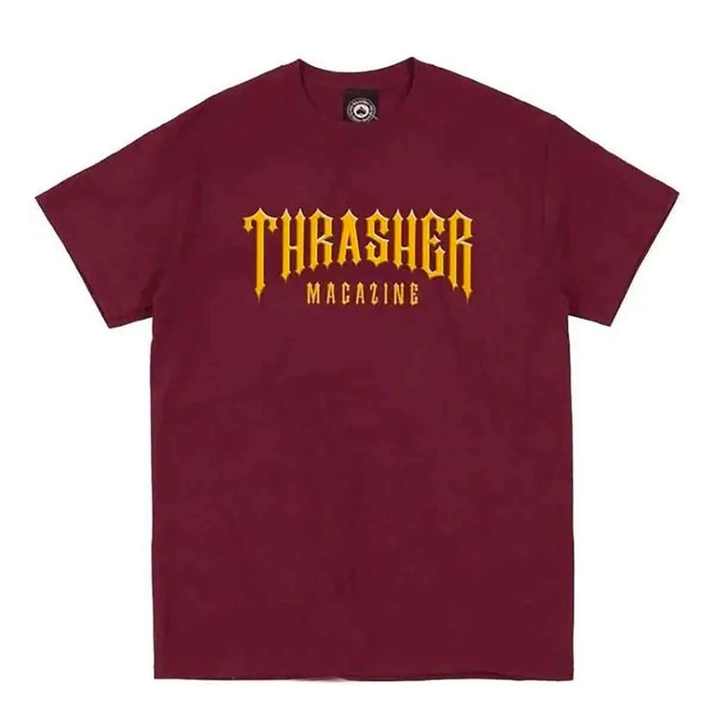 Thrasher Low Low Logo T-Shirt (Maroon)