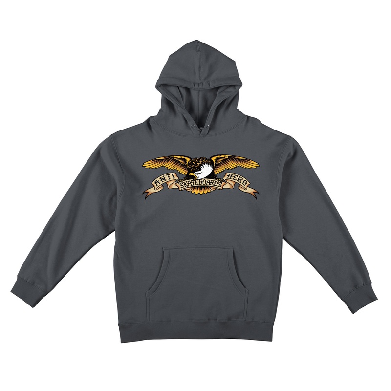 Anti Hero Eagle Pullover Hoodie (Charcoal)