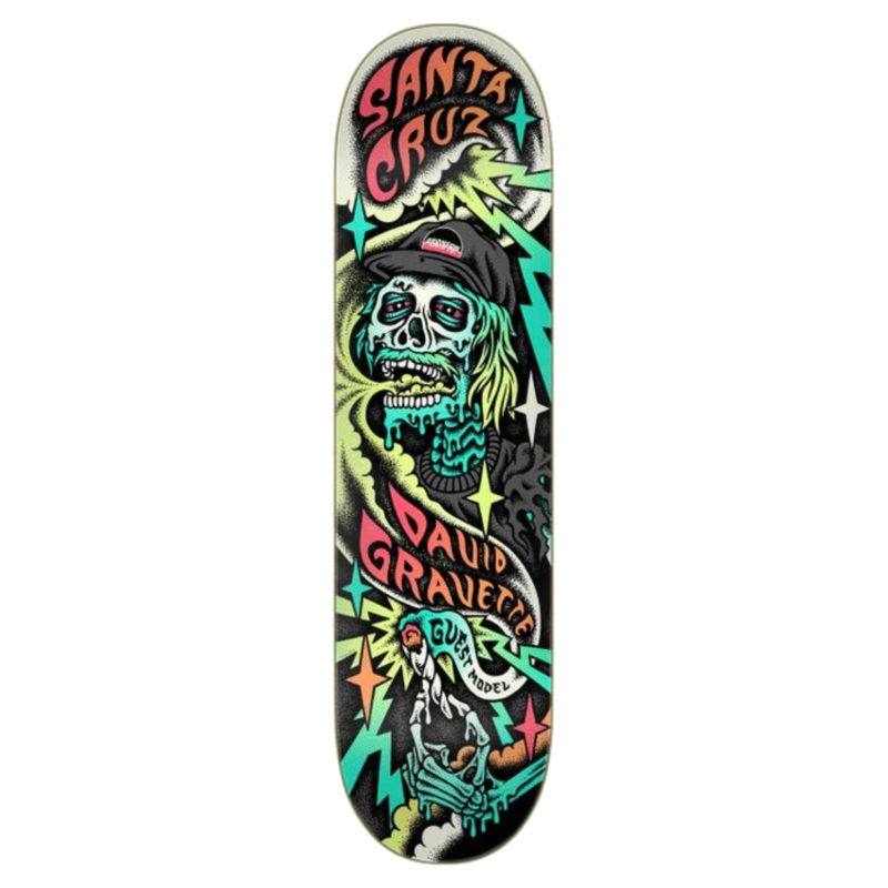 Santa Cruz Gravette Hippie Skull Deck (8.3)