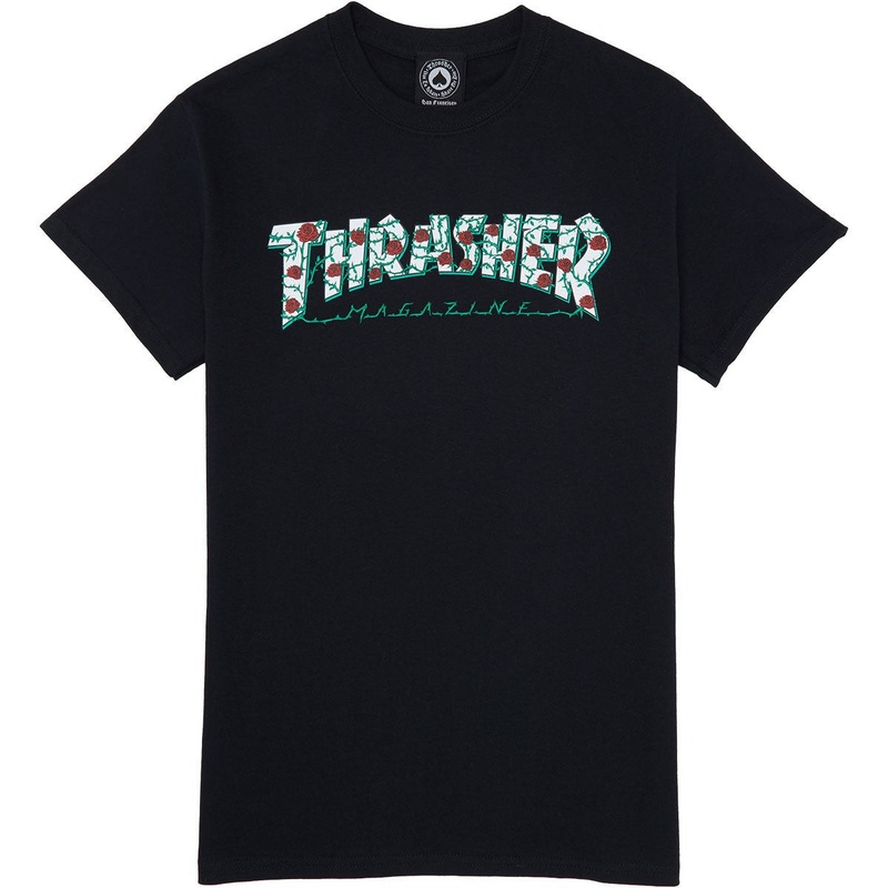 Thrasher Roses T-Shirt Black|S|M|L|XL