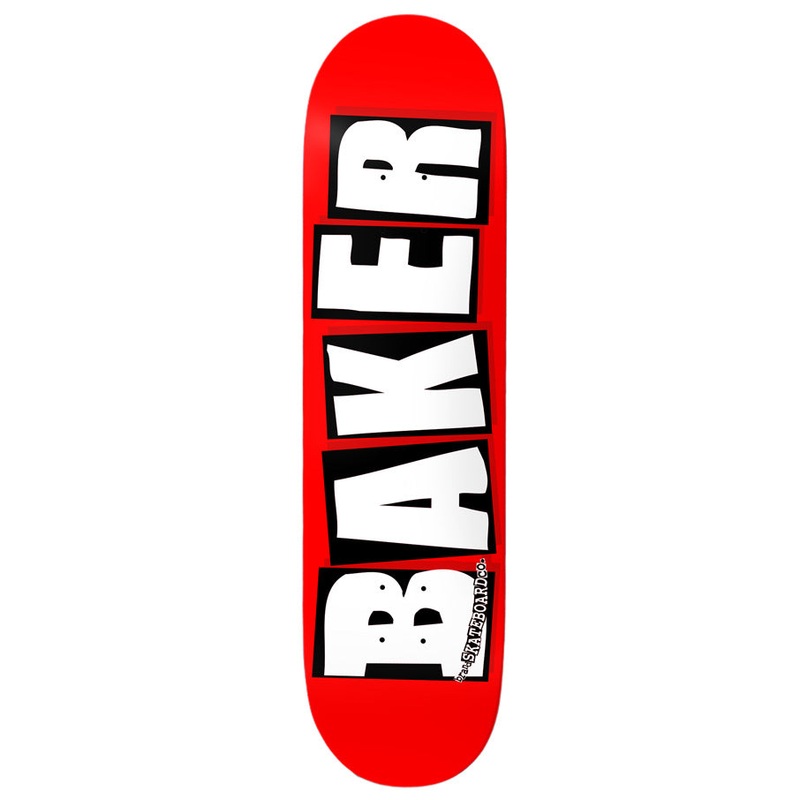 Baker White Brand Logo Deck (8.5)